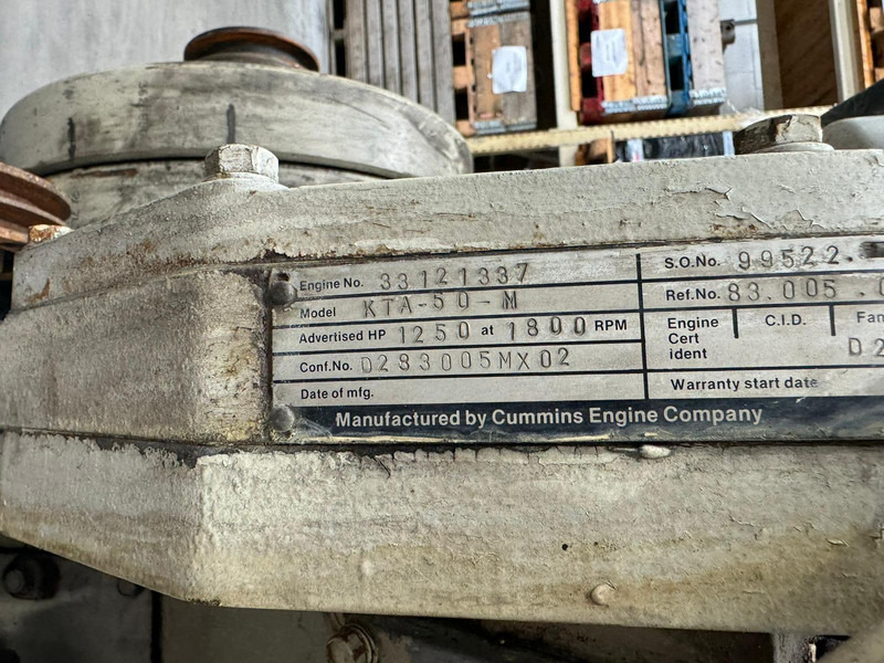Cummins KTA50-M CPL0977 USED - Строительная техника: фото 5 Cummins KTA50-M CPL0977 USED - Строительная техника: фото 5