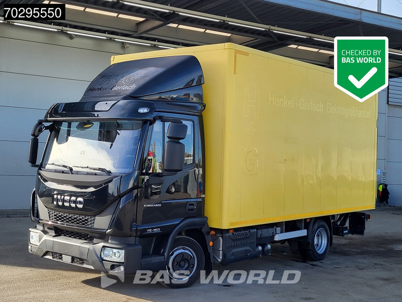 Iveco Eurocargo 75E160 4X2 7.5tonner Automatic 1000kg Ladebordwand Euro 6 - Грузовик с закрытым кузовом: фото 1 Iveco Eurocargo 75E160 4X2 7.5tonner Automatic 1000kg Ladebordwand Euro 6 - Грузовик с закрытым кузовом: фото 1