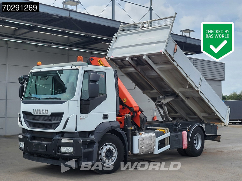 Iveco Stralis 310 4X2 Palfinger PK14002EH Crane Tipper Full Steel Automatic Euro 6 - Самосвал, Автоманипулятор: фото 1 Iveco Stralis 310 4X2 Palfinger PK14002EH Crane Tipper Full Steel Automatic Euro 6 - Самосвал, Автоманипулятор: фото 1