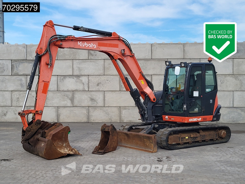 Kubota KX080-4a - Мини-экскаватор: фото 1 Kubota KX080-4a - Мини-экскаватор: фото 1