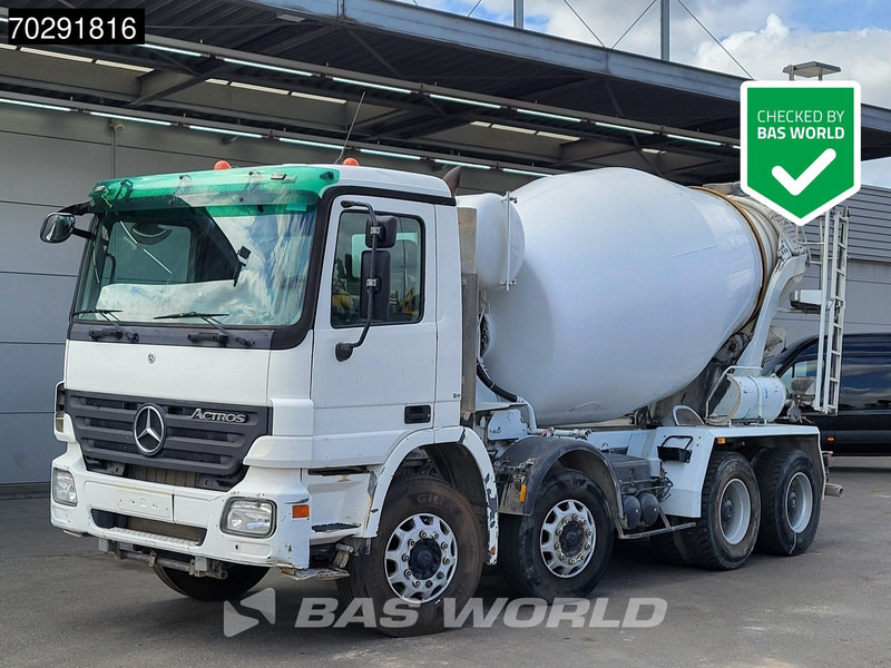 Mercedes-Benz Actros 3236 8X4 9M3 Stetter Mixer Big-Axle 3-Pedals Steelsuspension Euro 3 - Автобетоносмеситель: фото 1 Mercedes-Benz Actros 3236 8X4 9M3 Stetter Mixer Big-Axle 3-Pedals Steelsuspension Euro 3 - Автобетоносмеситель: фото 1