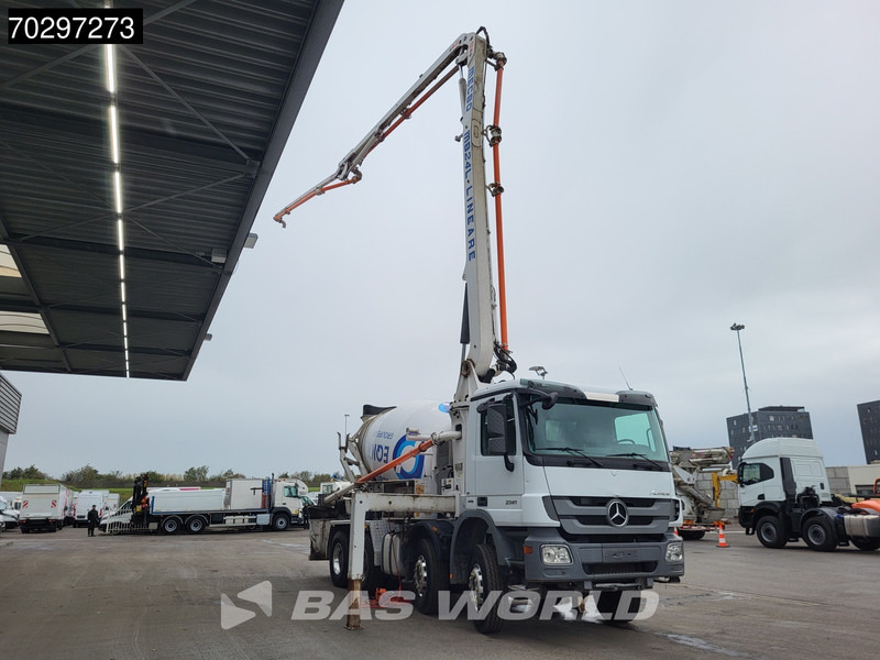 Mercedes-Benz Actros 3241 8X4 7m3 Mecbo Mixer Big-Axle Steelsuspension Pompe+Mixer Euro 5 - Автобетононасос: фото 3 Mercedes-Benz Actros 3241 8X4 7m3 Mecbo Mixer Big-Axle Steelsuspension Pompe+Mixer Euro 5 - Автобетононасос: фото 3