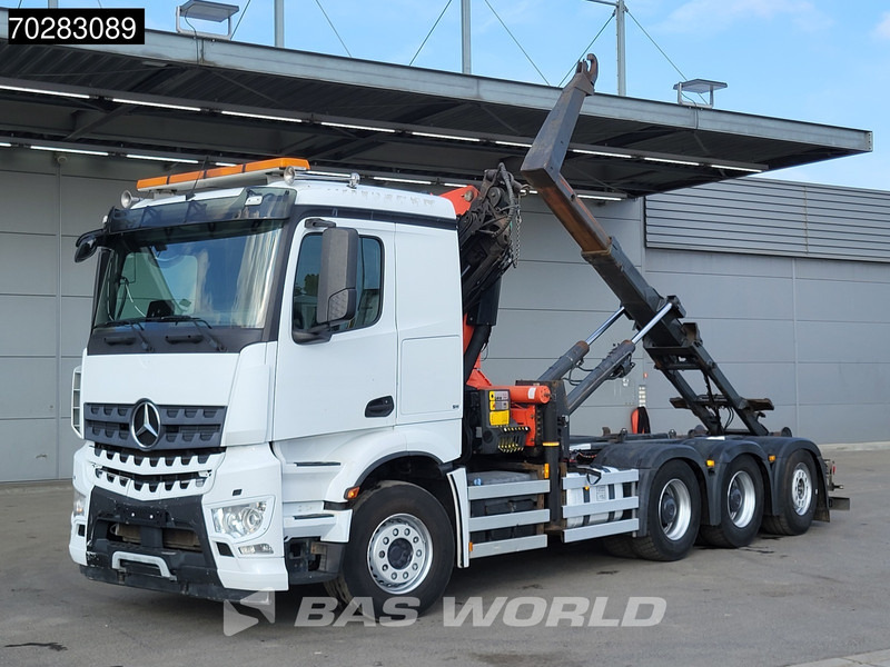 Mercedes-Benz Actros 3245 Actros 8X4 Palfinger PK22002 EH Crane 17tons hooklift Big-Axle Lift+Lenkachse Navi Euro 6 - Крюковой мультилифт, Автоманипулятор: фото 5 Mercedes-Benz Actros 3245 Actros 8X4 Palfinger PK22002 EH Crane 17tons hooklift Big-Axle Lift+Lenkachse Navi Euro 6 - Крюковой мультилифт, Автоманипулятор: фото 5