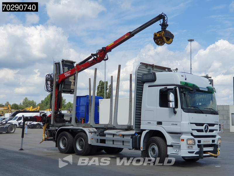 Mercedes-Benz Actros 3346 6X4 Original KM's! Wood Crane Big-Axle Steelsuspension Euro 5 - Лесовоз, Автоманипулятор: фото 3 Mercedes-Benz Actros 3346 6X4 Original KM's! Wood Crane Big-Axle Steelsuspension Euro 5 - Лесовоз, Автоманипулятор: фото 3