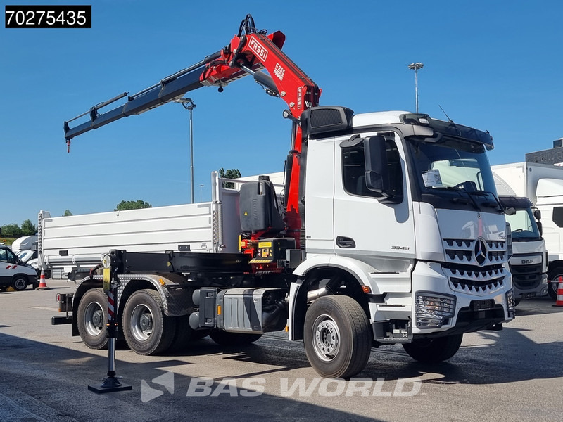 Mercedes-Benz Arocs 3348 6X4 Fassi F255A2.24 Kran Crane 9m3 3-Sided Tipper Big-Axle Euro 6 - Самосвал, Автоманипулятор: фото 3 Mercedes-Benz Arocs 3348 6X4 Fassi F255A2.24 Kran Crane 9m3 3-Sided Tipper Big-Axle Euro 6 - Самосвал, Автоманипулятор: фото 3