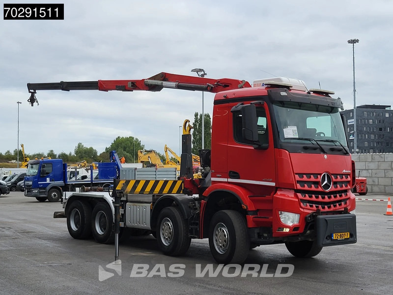 Mercedes-Benz Arocs 4145 8X4 NL-Truck HMF RCL 5300 Crane Hyva 26-51-S Hooklift Steelsuspension Big-Axle Automatic Euro 6 - Крюковой мультилифт, Автоманипулятор: фото 5 Mercedes-Benz Arocs 4145 8X4 NL-Truck HMF RCL 5300 Crane Hyva 26-51-S Hooklift Steelsuspension Big-Axle Automatic Euro 6 - Крюковой мультилифт, Автоманипулятор: фото 5