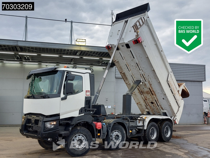 Renault K 460 8X4 17m3 Meiller tipper Steel suspension Big-Axle Automatic Euro 6 - Самосвал: фото 1 Renault K 460 8X4 17m3 Meiller tipper Steel suspension Big-Axle Automatic Euro 6 - Самосвал: фото 1
