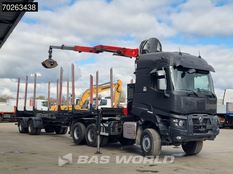 Renault K 520 6X6 Holz Kran Palfinger Q180Z96 6x6 Big-Axle Steelsuspension - Лесовоз, Автоманипулятор: фото 2 Renault K 520 6X6 Holz Kran Palfinger Q180Z96 6x6 Big-Axle Steelsuspension - Лесовоз, Автоманипулятор: фото 2