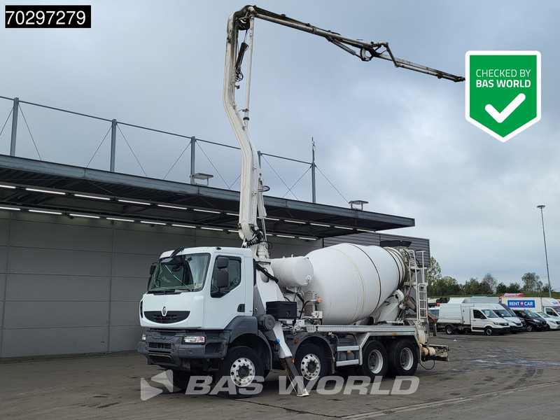Renault Kerax 8X4 Mecbo M3-23/100-BZ Pomp+Mixer Big-Axle Steelsuspension Euro 5 - Автобетоносмеситель: фото 1 Renault Kerax 8X4 Mecbo M3-23/100-BZ Pomp+Mixer Big-Axle Steelsuspension Euro 5 - Автобетоносмеситель: фото 1