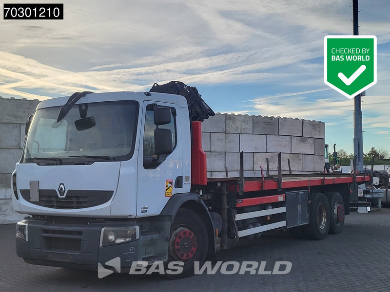 Renault Premium 410 6X2 Terex 120.2E - A3L Kran Crane Lift-Axle Manual Euro 5 - Грузовик бортовой/ Платформа, Автоманипулятор: фото 1 Renault Premium 410 6X2 Terex 120.2E - A3L Kran Crane Lift-Axle Manual Euro 5 - Грузовик бортовой/ Платформа, Автоманипулятор: фото 1