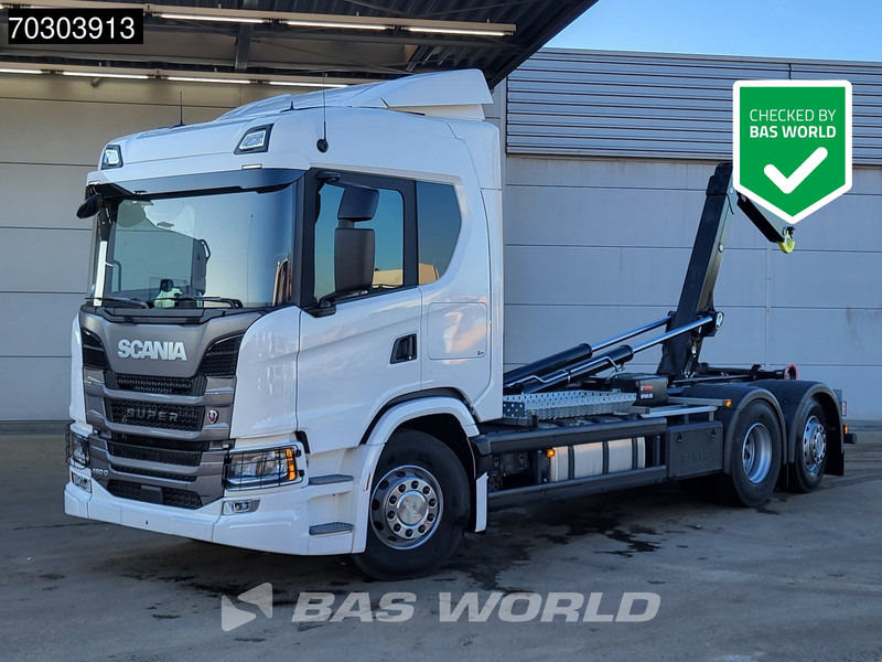 Scania G 460 6X2 NEW! 20tons HIAB Containersystem Lift+Steering Axle Automatic Retarder Euro 6 - Крюковой мультилифт: фото 1 Scania G 460 6X2 NEW! 20tons HIAB Containersystem Lift+Steering Axle Automatic Retarder Euro 6 - Крюковой мультилифт: фото 1