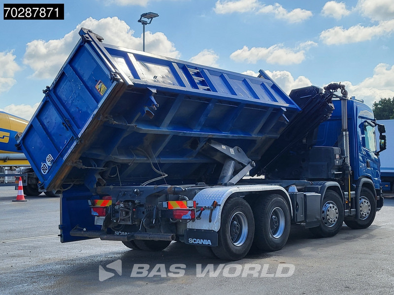 Самосвал, Автоманипулятор Scania G500 8X4 Hiab X-HIDUO 228 E-3 Crane Retarder Big-Axle Josset Menguy Tipper 14m3 Euro 6: фото 6