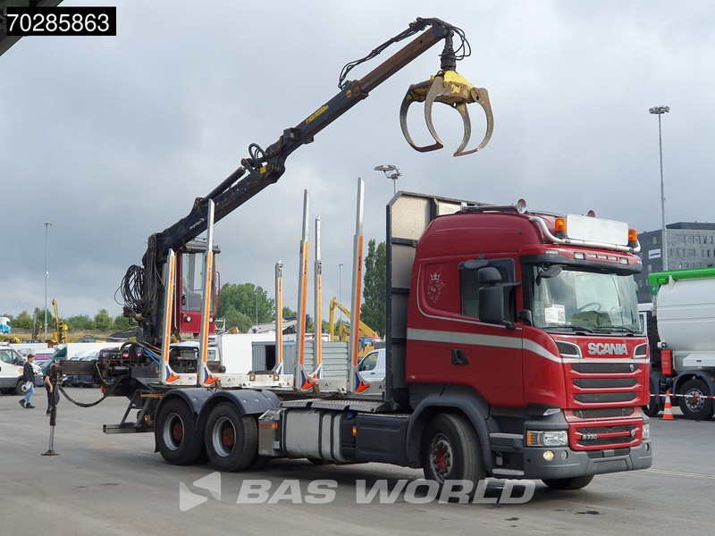 Scania R730 R 6X4 HIAB F108S 79 Crane Retarder Xenon BigAxle Loglift Automatic ACC Euro 6 - Лесовоз, Автоманипулятор: фото 3 Scania R730 R 6X4 HIAB F108S 79 Crane Retarder Xenon BigAxle Loglift Automatic ACC Euro 6 - Лесовоз, Автоманипулятор: фото 3