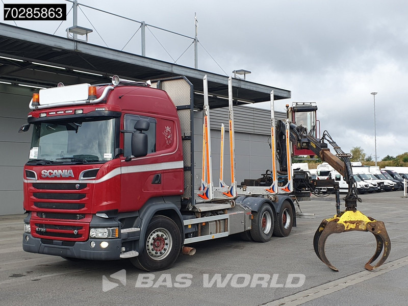 Scania R730 R 6X4 HIAB F108S 79 Crane Retarder Xenon BigAxle Loglift Automatic ACC Euro 6 - Лесовоз, Автоманипулятор: фото 5 Scania R730 R 6X4 HIAB F108S 79 Crane Retarder Xenon BigAxle Loglift Automatic ACC Euro 6 - Лесовоз, Автоманипулятор: фото 5