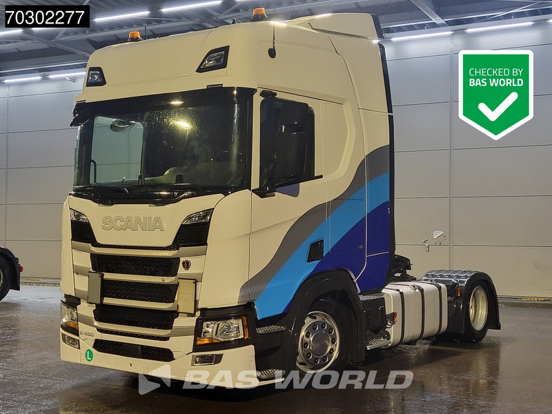 Scania R450 4X2 Mega Hebesattel Retarder 2x Tanks Standklima - Тягач: фото 1 Scania R450 4X2 Mega Hebesattel Retarder 2x Tanks Standklima - Тягач: фото 1