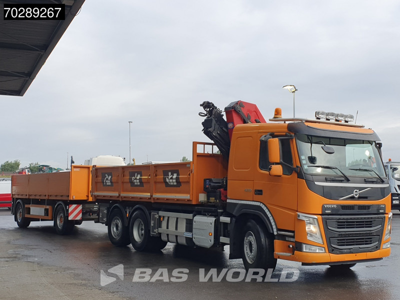 Самосвал, Автоманипулятор Volvo FM 420 6X2 Combi HMF 2120 K 4 Crane Kran Lift+lenkasche Euro 6: фото 12