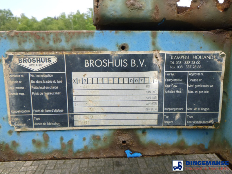 Низкорамный полуприцеп Broshuis 3-axle semi-lowbed trailer 45 t / extendable: фото 9