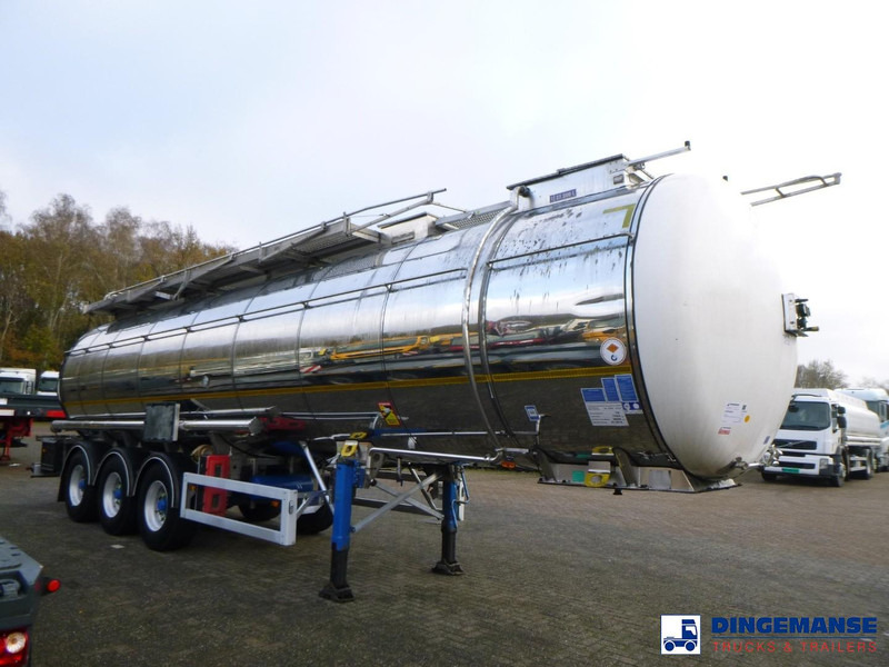 Feldbinder Chemical tank inox L4BH 37.5 m3 / 1 comp - Полуприцеп-цистерна: фото 2 Feldbinder Chemical tank inox L4BH 37.5 m3 / 1 comp - Полуприцеп-цистерна: фото 2