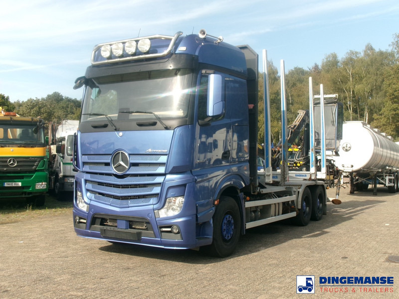Mercedes-Benz Actros 2663 6x4 Euro 6 loglift F96 crane timber truck - Автоманипулятор: фото 1 Mercedes-Benz Actros 2663 6x4 Euro 6 loglift F96 crane timber truck - Автоманипулятор: фото 1
