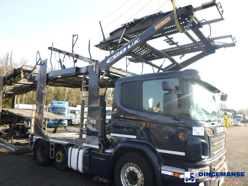 Автовоз Scania P 410 6x2 RHD Rolfo car transporter: фото 6