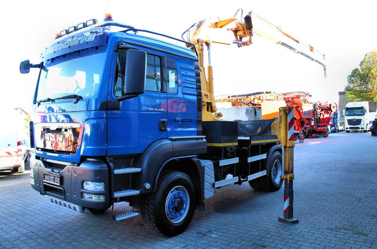 MAN TGS 18.480 4x4 BLS SZM+Pritsche MKG HLK 340 Kran - Грузовик бортовой/ Платформа, Автоманипулятор: фото 3 MAN TGS 18.480 4x4 BLS SZM+Pritsche MKG HLK 340 Kran - Грузовик бортовой/ Платформа, Автоманипулятор: фото 3