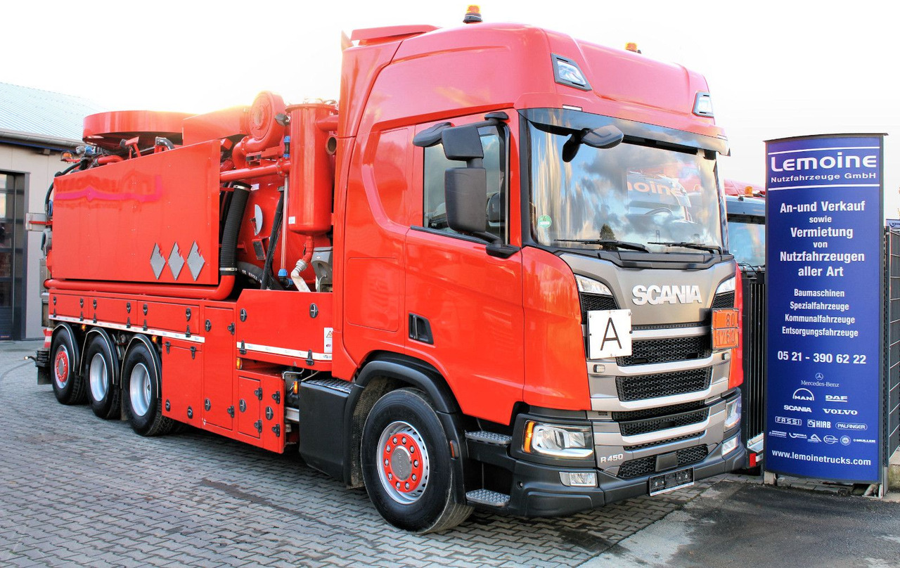 Scania R450 8x4 Kroll 19m³ W-Rückgewinner Kombi-HD +ADR - Ассенизатор: фото 1 Scania R450 8x4 Kroll 19m³ W-Rückgewinner Kombi-HD +ADR - Ассенизатор: фото 1