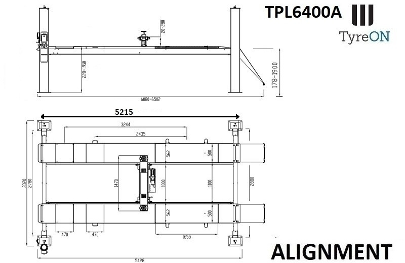 TPL6400A 4 post alignment lift - 5,2 m runways - 6.4T - Оборудование для гаражей/ Мастерских: фото 3 TPL6400A 4 post alignment lift - 5,2 m runways - 6.4T - Оборудование для гаражей/ Мастерских: фото 3