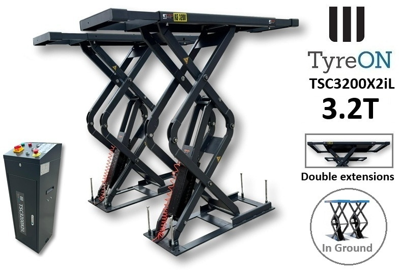 TSC3500X2iL in floor scissor lift - double extensions- Platform length up to 224 cm - also for longer vehicles - Оборудование для гаражей/ Мастерских: фото 1 TSC3500X2iL in floor scissor lift - double extensions- Platform length up to 224 cm - also for longer vehicles - Оборудование для гаражей/ Мастерских: фото 1