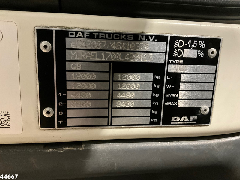 Мусоровоз DAF FA LF 230 Euro 6 RHD Terberg 8m³ Just 67.505 Km!: фото 18 Мусоровоз DAF FA LF 230 Euro 6 RHD Terberg 8m³ Just 67.505 Km!: фото 18