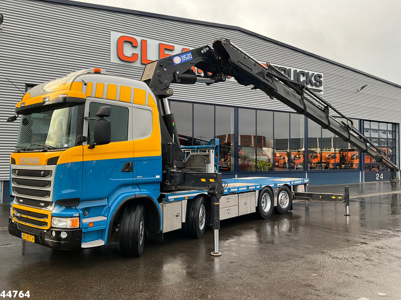 Scania R 490 Euro 6 HMF 85 Tonmeter laadkraan - Автоманипулятор: фото 1 Scania R 490 Euro 6 HMF 85 Tonmeter laadkraan - Автоманипулятор: фото 1