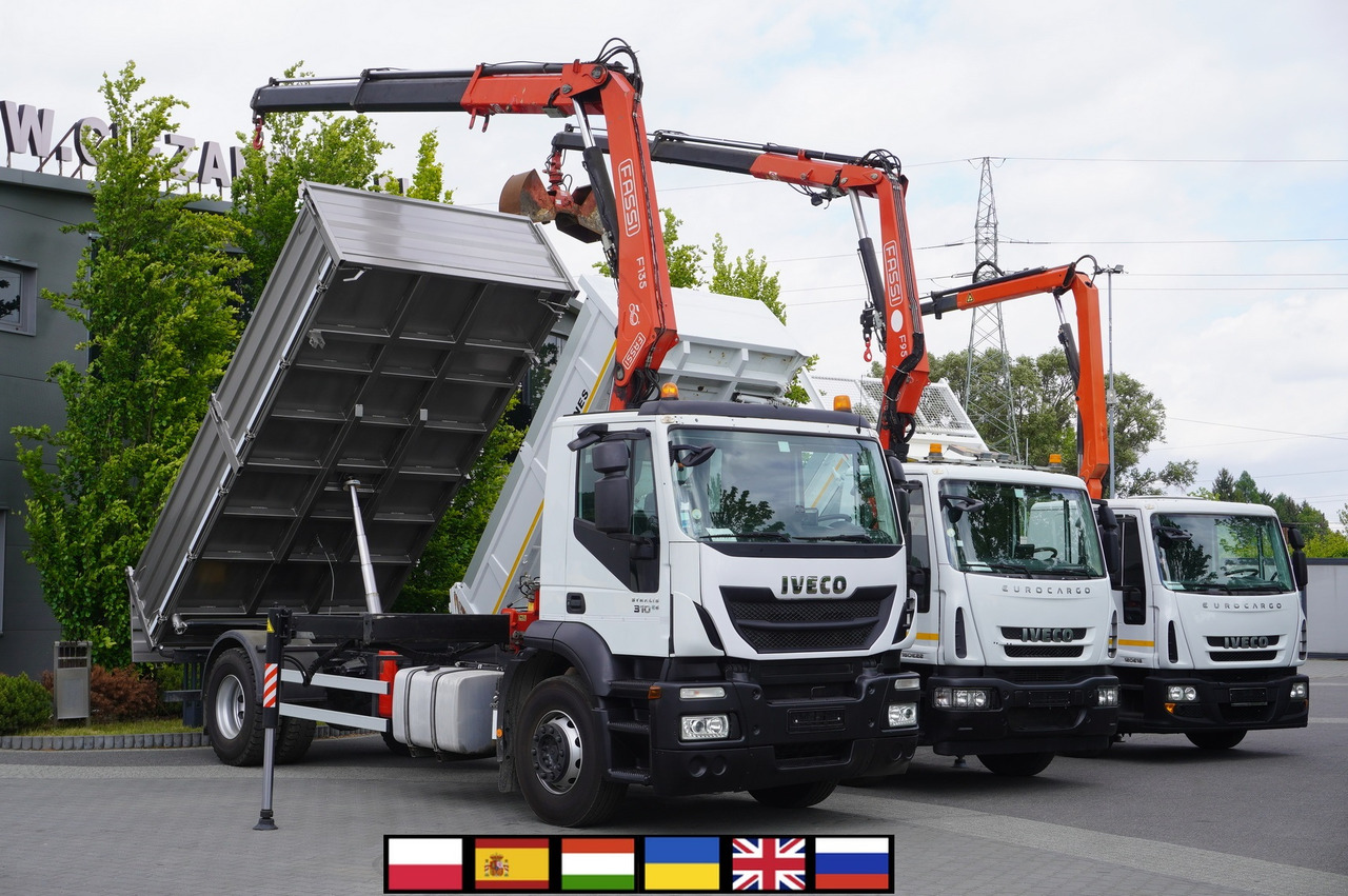 IVECO Stralis 310 E6 / NEW 3-sided tipper / Fassi F135 crane with remote control - Автоманипулятор: фото 1 IVECO Stralis 310 E6 / NEW 3-sided tipper / Fassi F135 crane with remote control - Автоманипулятор: фото 1