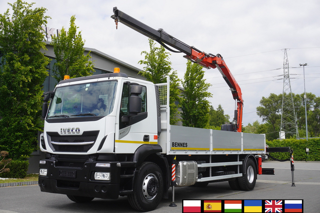 Iveco Stralis 310 / 34 tho km !!! / FASSI 4 Tons 400 MTH! / Flatbed - Грузовик бортовой/ Платформа, Автоманипулятор: фото 1 Iveco Stralis 310 / 34 tho km !!! / FASSI 4 Tons 400 MTH! / Flatbed - Грузовик бортовой/ Платформа, Автоманипулятор: фото 1