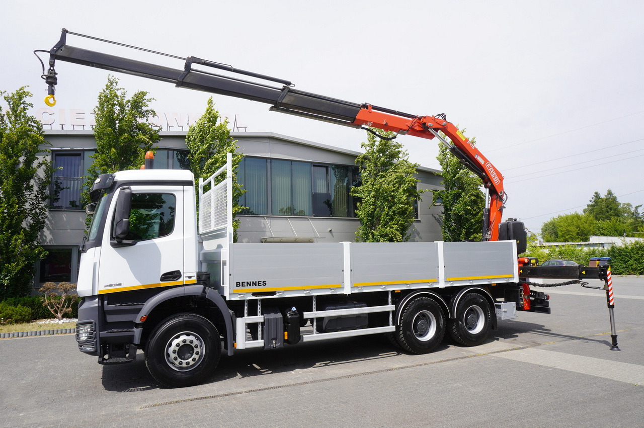 MERCEDES-BENZ Arocs 2633 flatbed truck / Crane FASSI F155A.0.23 / REMOTE CONTROL / 230,000 km - Автоманипулятор: фото 3 MERCEDES-BENZ Arocs 2633 flatbed truck / Crane FASSI F155A.0.23 / REMOTE CONTROL / 230,000 km - Автоманипулятор: фото 3