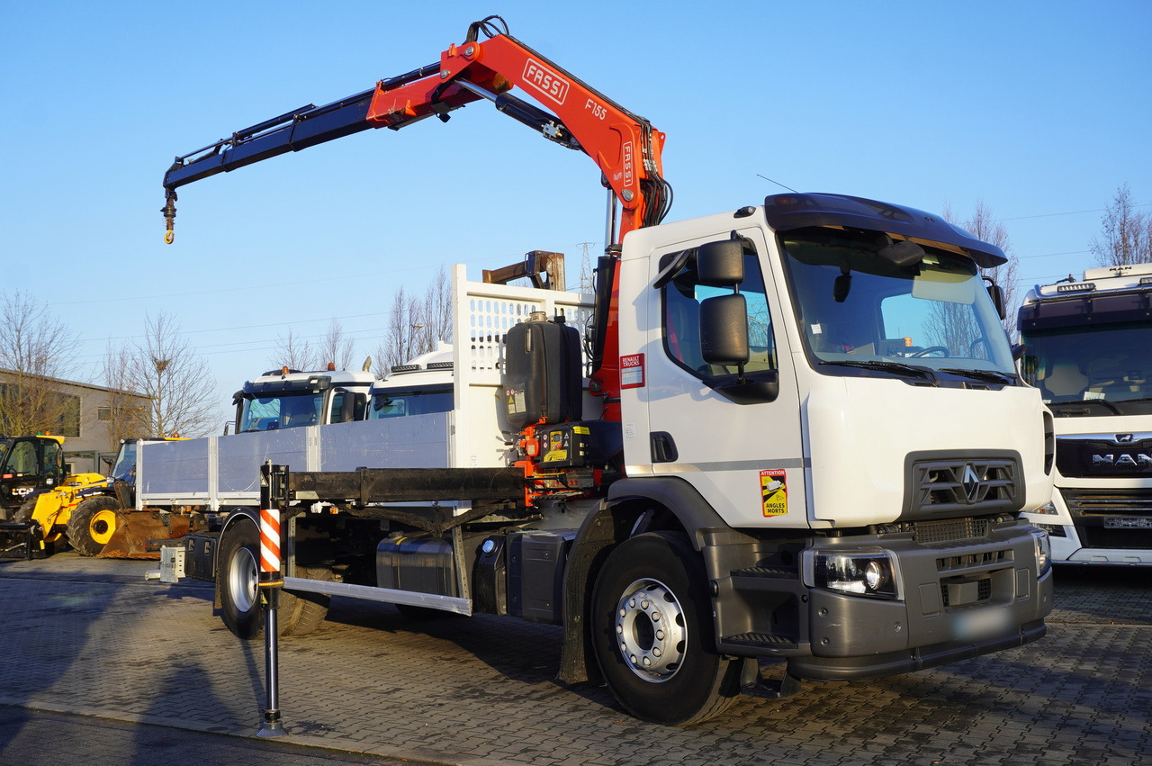 RENAULT C320 P 4x2 / FASSI crane 6 T / 140 MTH!!! / range 10 m / Flatbed 15 EPAL / 52 tho. km!!! - Автоманипулятор: фото 1 RENAULT C320 P 4x2 / FASSI crane 6 T / 140 MTH!!! / range 10 m / Flatbed 15 EPAL / 52 tho. km!!! - Автоманипулятор: фото 1
