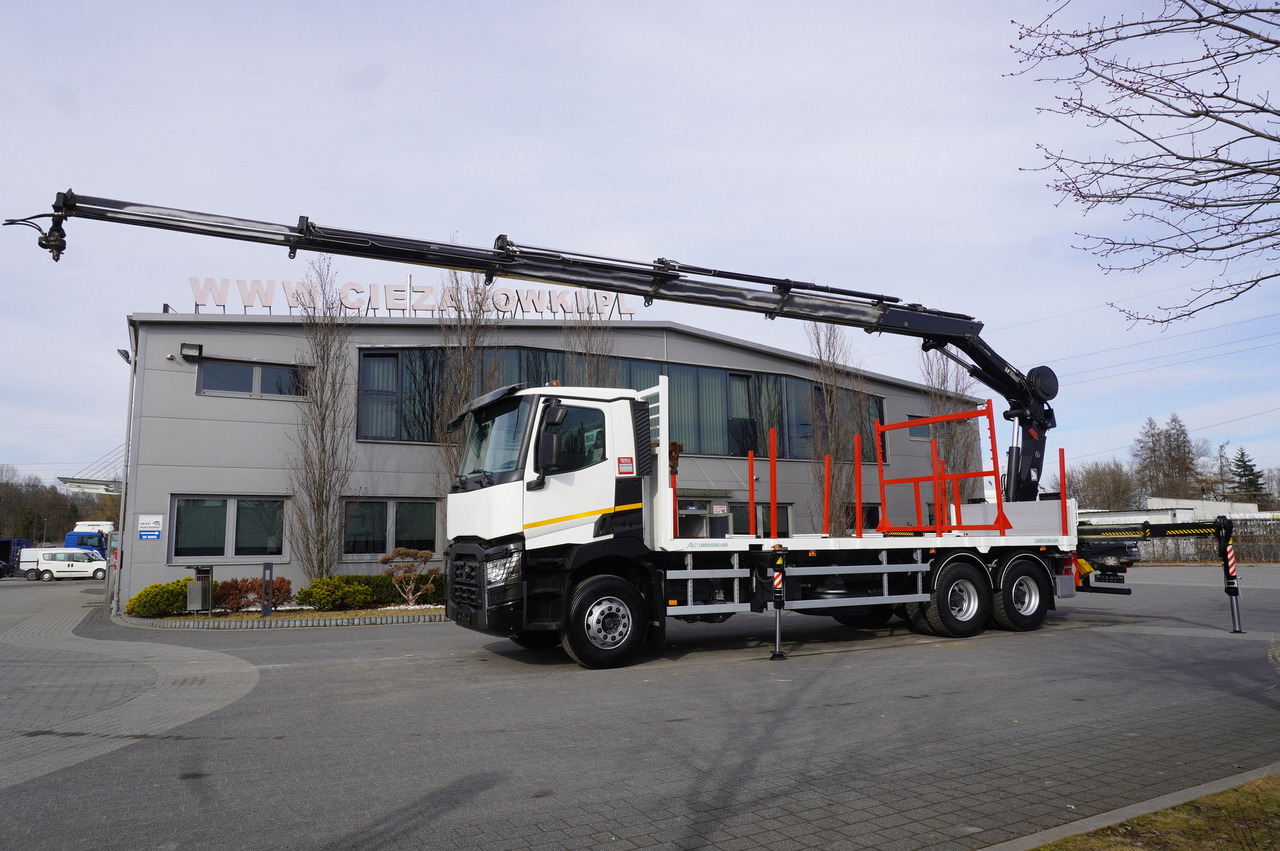 RENAULT C430 / 15 m crane HIAB 244 EP-5 HIDUO 8400 kg / Platform with stanchions - Автоманипулятор: фото 5 RENAULT C430 / 15 m crane HIAB 244 EP-5 HIDUO 8400 kg / Platform with stanchions - Автоманипулятор: фото 5
