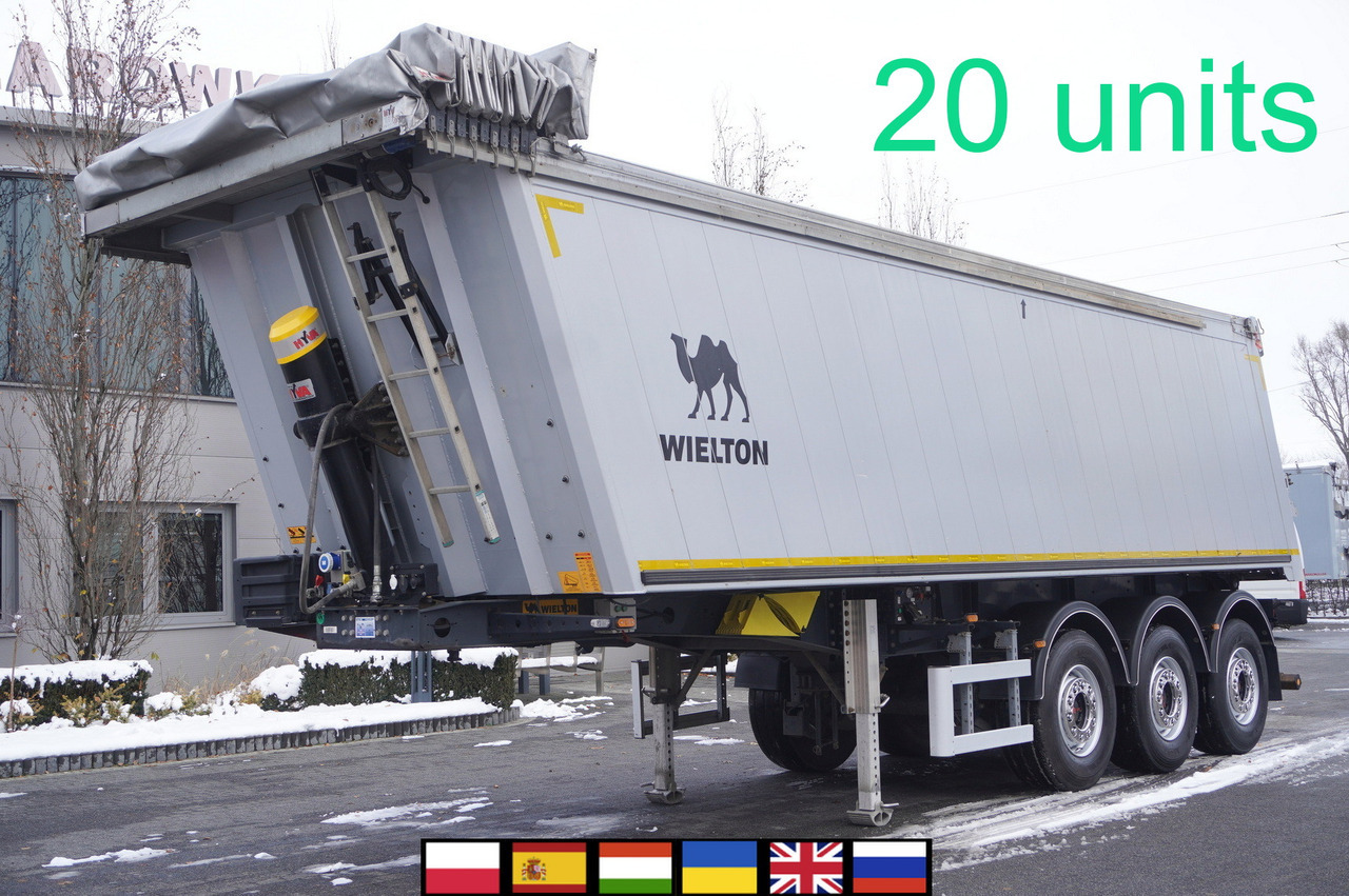 WIELTON NW-3 / weight 6.2 t / capacity 38m3 / Electrically folded roof / Teflon / 20 units, 2022 - Самосвальный полуприцеп: фото 1 WIELTON NW-3 / weight 6.2 t / capacity 38m3 / Electrically folded roof / Teflon / 20 units, 2022 - Самосвальный полуприцеп: фото 1