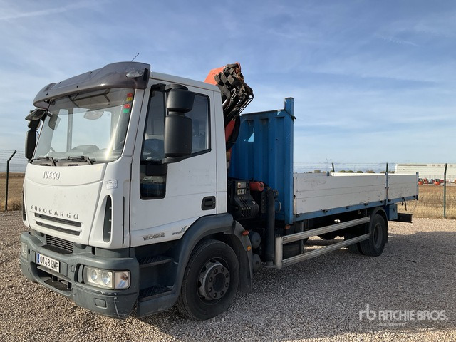 2008 Iveco Eurocargo 120E22 2005 Palfinger PK7501 Articulat ... Flatbed Truck with Crane - Грузовик бортовой/ Платформа, Автоманипулятор: фото 2 2008 Iveco Eurocargo 120E22 2005 Palfinger PK7501 Articulat ... Flatbed Truck with Crane - Грузовик бортовой/ Платформа, Автоманипулятор: фото 2