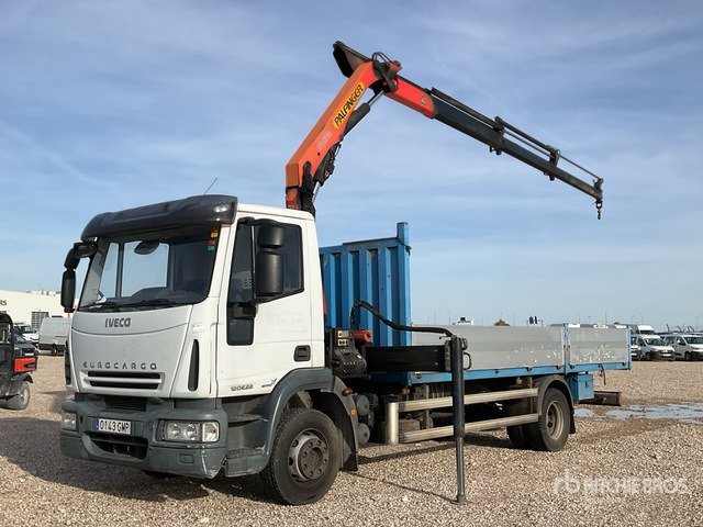 2008 Iveco Eurocargo 120E22 2005 Palfinger PK7501 Articulat ... Flatbed Truck with Crane - Грузовик бортовой/ Платформа, Автоманипулятор: фото 1 2008 Iveco Eurocargo 120E22 2005 Palfinger PK7501 Articulat ... Flatbed Truck with Crane - Грузовик бортовой/ Платформа, Автоманипулятор: фото 1