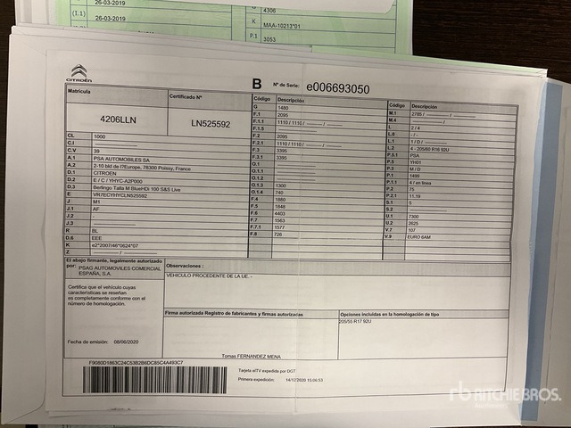 2020 Citroen Berlingo Passenger Van - Микроавтобус, Пассажирский фургон: фото 2 2020 Citroen Berlingo Passenger Van - Микроавтобус, Пассажирский фургон: фото 2