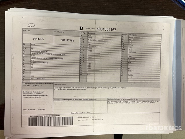 2016 MAN TGX18.440 4x2 S/A Sleeper Truck Tractor - Тягач: фото 1 2016 MAN TGX18.440 4x2 S/A Sleeper Truck Tractor - Тягач: фото 1