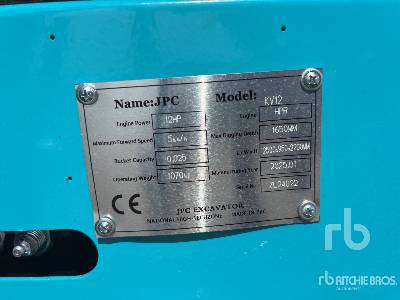 JPC KV12 (Unused) - Мини-экскаватор: фото 5 JPC KV12 (Unused) - Мини-экскаватор: фото 5