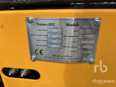 JPC KV12 (Unused) - Мини-экскаватор: фото 5 JPC KV12 (Unused) - Мини-экскаватор: фото 5