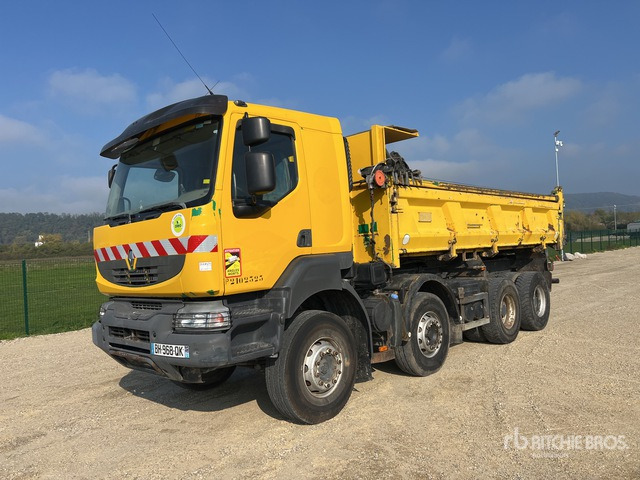 2008 Renault Kerax 450.32 8x4 Crew Cab Camion Benne Tri/A Dump Truck - Самосвал: фото 1 2008 Renault Kerax 450.32 8x4 Crew Cab Camion Benne Tri/A Dump Truck - Самосвал: фото 1