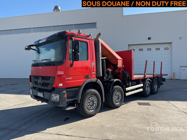 2010 Mercedes-Benz Actros 4146 2005 Palfinger PK56002 17420 kg ... Flatbed Truck with Crane - Грузовик бортовой/ Платформа, Автоманипулятор: фото 2 2010 Mercedes-Benz Actros 4146 2005 Palfinger PK56002 17420 kg ... Flatbed Truck with Crane - Грузовик бортовой/ Платформа, Автоманипулятор: фото 2