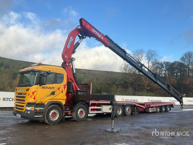 2013 Scania R480LB Effer 685/5S Crane - Beavertail T/A Sleeper Truck Tractor - Грузовик бортовой/ Платформа: фото 3 2013 Scania R480LB Effer 685/5S Crane - Beavertail T/A Sleeper Truck Tractor - Грузовик бортовой/ Платформа: фото 3