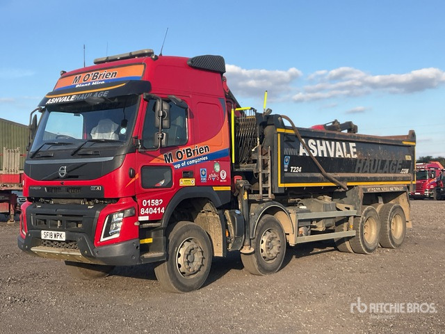 2018 Volvo FMX 8x4 Twin-Steer Sleeper Dump Truck with Crane - Самосвал: фото 4 2018 Volvo FMX 8x4 Twin-Steer Sleeper Dump Truck with Crane - Самосвал: фото 4