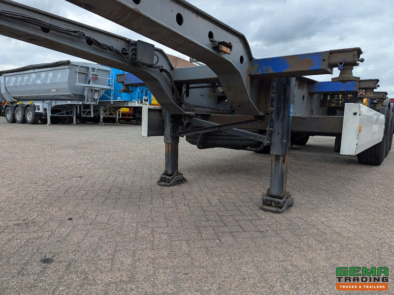 Полуприцеп-контейнеровоз/ Сменный кузов Krone SDC 27 3-Assen SAF - Lift as - Schijfremmen - Achterschuiver - 20 2x20FT/30/40FT: фото 11