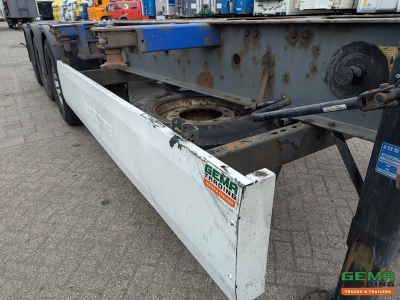 Полуприцеп-контейнеровоз/ Сменный кузов Krone SDC 27 3-Assen SAF - Lift as - Schijfremmen - Achterschuiver - 20 2x20FT/30/40FT: фото 12