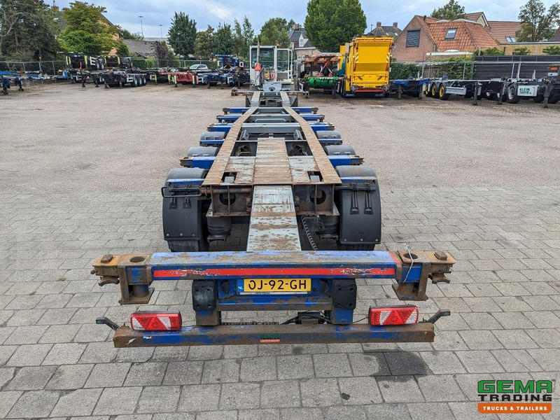 Полуприцеп-контейнеровоз/ Сменный кузов Krone SDC 27 3-Assen SAF - Lift as - Schijfremmen - Achterschuiver - 20 2x20FT/30/40FT: фото 9