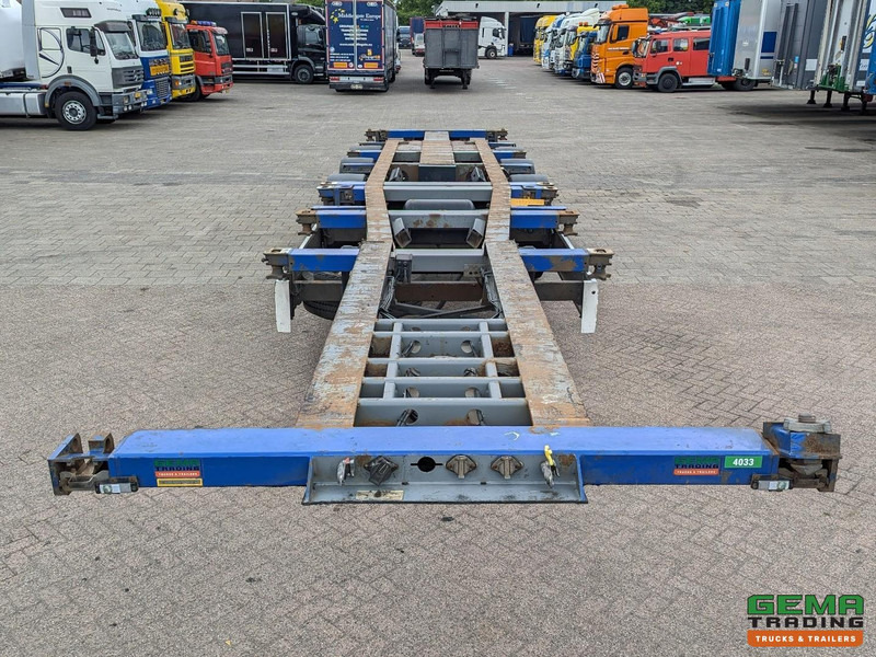 Полуприцеп-контейнеровоз/ Сменный кузов Krone SDC 27 3-Assen SAF - Lift as - Schijfremmen - Achterschuiver - 20 2x20FT/30/40FT: фото 7